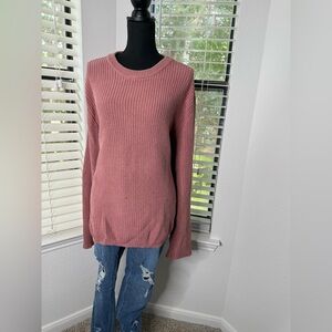 Urban Outfitters Dusty Rose Crew Neck Sweater